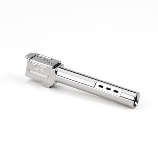Zaffiri Precision Side Ported Glock 17 Gen 3 Glock 17 Gen 4 9mm Luger Non-Threaded Pistol Barrel 4.37in 1-10 RH Twist Polished Stainless - Zaffiri Precision
