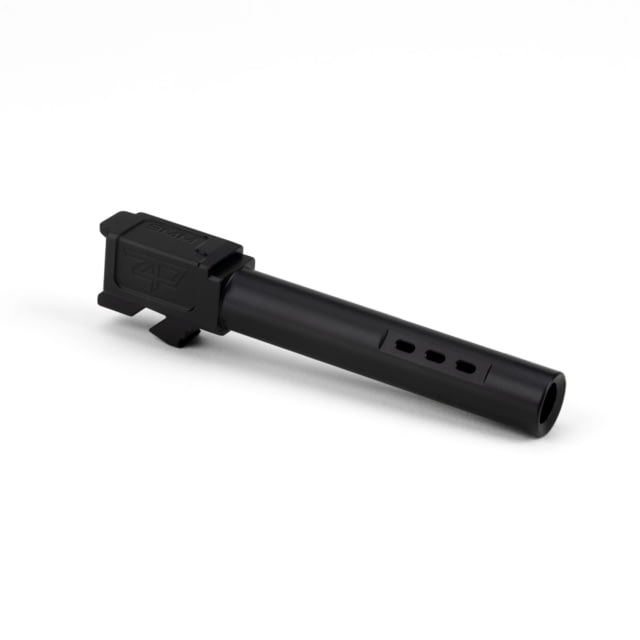 Zaffiri Precision Side Ported Glock 17 Gen 5 9mm Luger Non-Threaded Pistol Barrel 4.42in 1-10 RH Twist Nitride Black - Zaffiri Precision