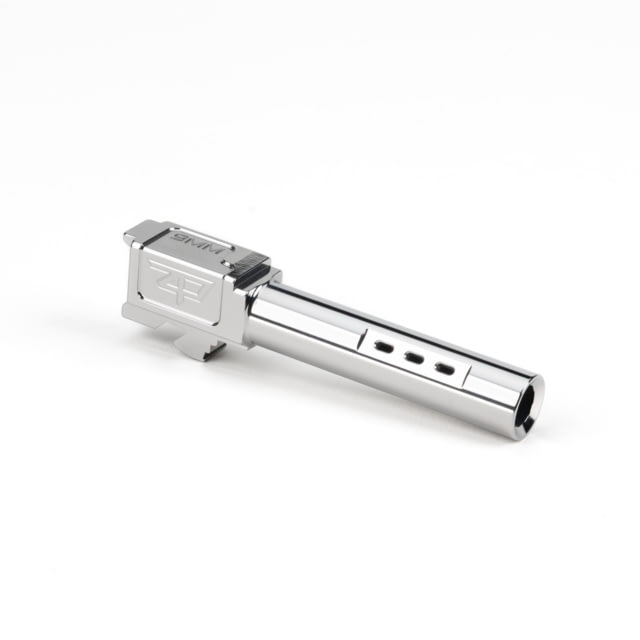 Zaffiri Precision Side Ported Glock 19 Gen 3 Glock 19 Gen 4 9mm Luger Non-Threaded Pistol Barrel 3.90in 1-10 RH Twist Polished Stainless - Zaffiri Precision
