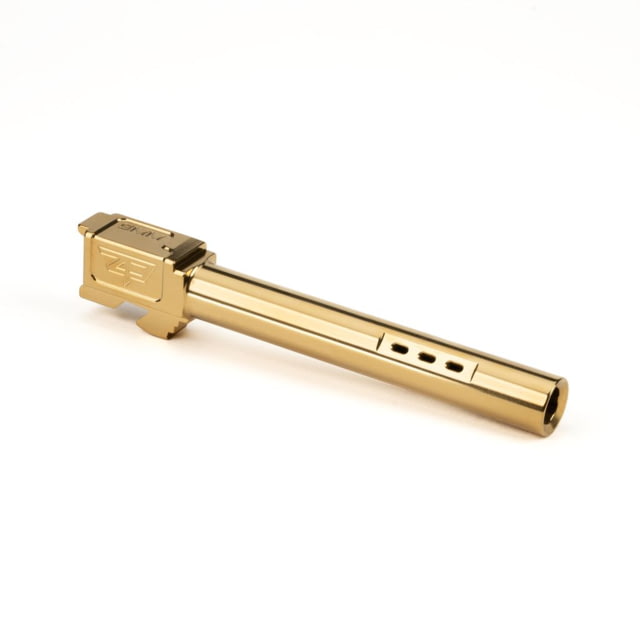 Zaffiri Precision Side Ported Glock 34 Gen 3 Glock 34 Gen 4 9mm Luger Non-Threaded Pistol Barrel 5.20in 1-10 RH Twist PVD Gold - Zaffiri Precision