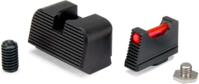 EDEMO Zaffiri Precision Suppressor Height HD Sights Black Anodized w/Red Fiber SUP.Sights EDEMO1 - Zaffiri Precision