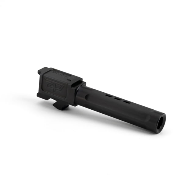 Zaffiri Precision Top Ported Glock 19 Gen 3 Glock 19 Gen 4 9mm Luger Non-Threaded Pistol Barrel 3.90in 1-10 RH Twist Nitride Black - Zaffiri Precision