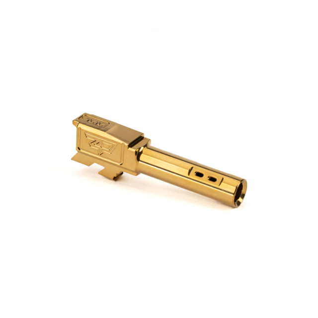 Zaffiri Precision Side Ported Glock 43X 9mm Luger Non-Threaded Pistol Barrel 3.06in 1-10 RH Twist PVD Gold - Zaffiri Precision