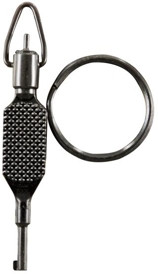 Zak Tool Flat Knurl Swivel Key Black Polymer - Zak Tool
