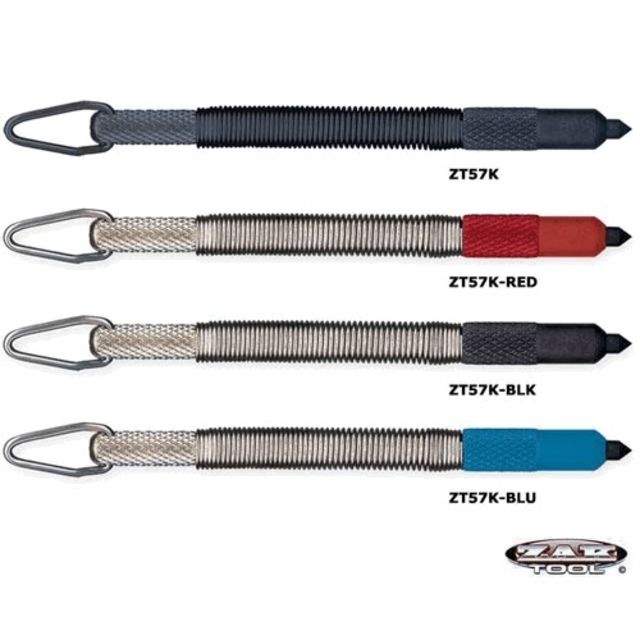 Zak Tool Key Ring Window Punch Nickel/blue - ZAK-57K-BLU - Zak Tool