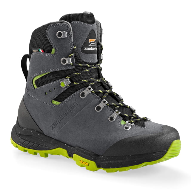 Zamberlan Thunder Pro GTX Hiking Shoes - Men's PFAS-Free Dark Grey/Lime 8.5