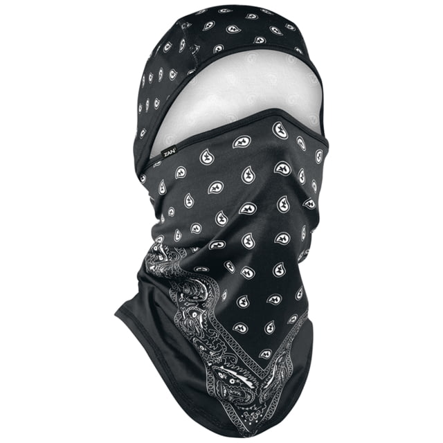 Zan Headgear Zan Headgear Sportflex Series Balaclava - Men's One Size Black Paisley - $22.99 at Optics Planet