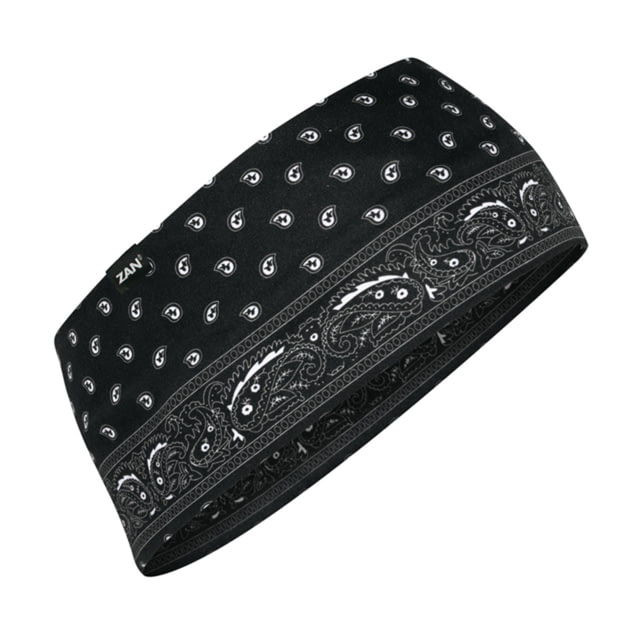 Zan Headgear SportFlex Headband One Size Black Paisley