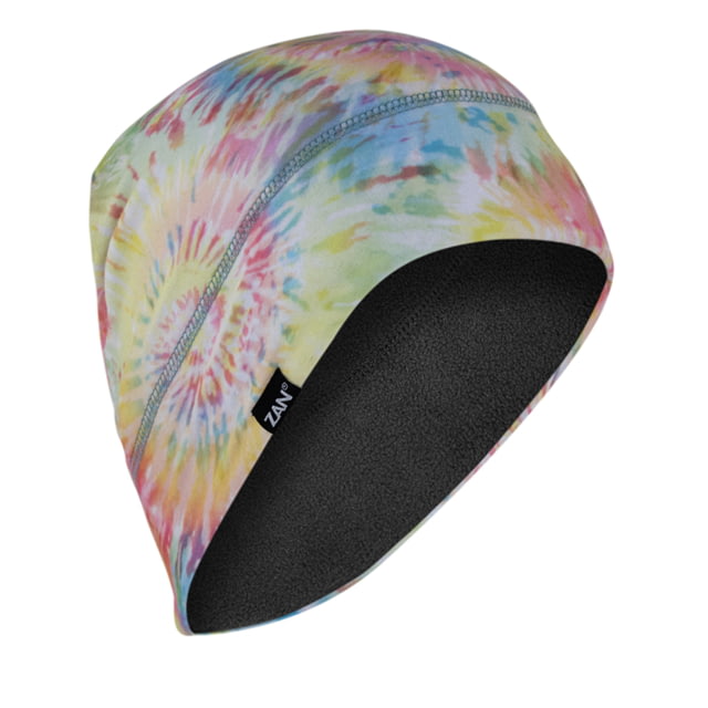 Zan Headgear Fleece Lined SportFlex Helmet Liner/Beanie - Mens Tie Dye Sunburst