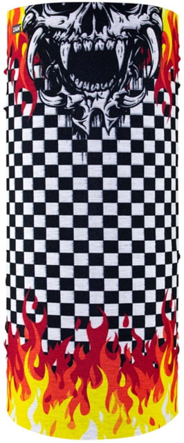 Zan Headgear Polyester Motley Tube Checkered Flames