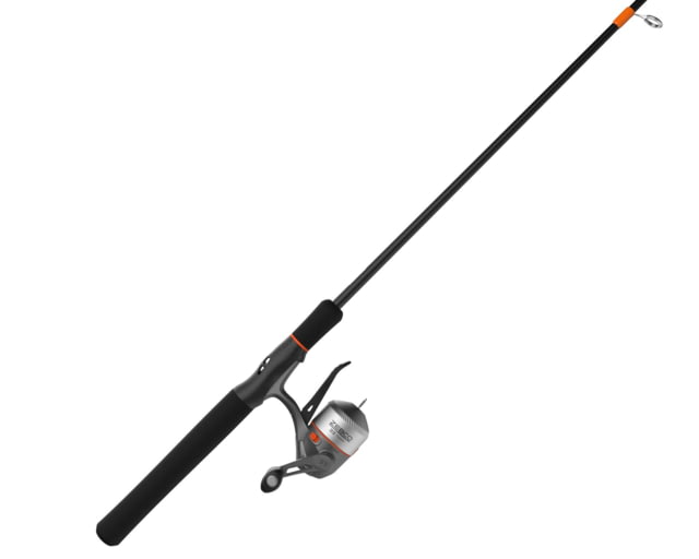 Zebco 33 Micro Trigger Spincast Reel and Rod Combo 6ft 6in 2-PC Telescopic Rod Ultra-Lt Mod SZ 10 Reel 4.3-1 Ratio 23-PC Mr. Crappie Tackle Kit Silver