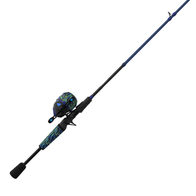 Zebco Roam Spincast Reel and Rod Combo 6ft 2-PC Fiberglass Pole ComfortGrip Handle QuickSet Anti-Reverse Reel Pre-Spooled w/ 10lb Zebco Line