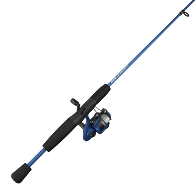 Zebco Slingshot Spinning Reel and Rod Combo 5ft 6in 2-PC Pole SZ 20 Reel Changeable Righ/Left Retrieve Pre-Spooled w/ 8lb Zebco Cajun Line Blue
