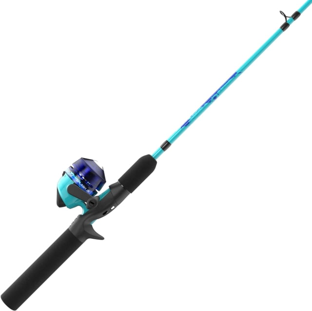 Zebco Kids Splash Jr. Spincast Reel and Rod Combo 4ft 2-PC Pole SZ 20 Reel RH Retrieve Pre-Spooled w/ 6lb Cajun Line Blue