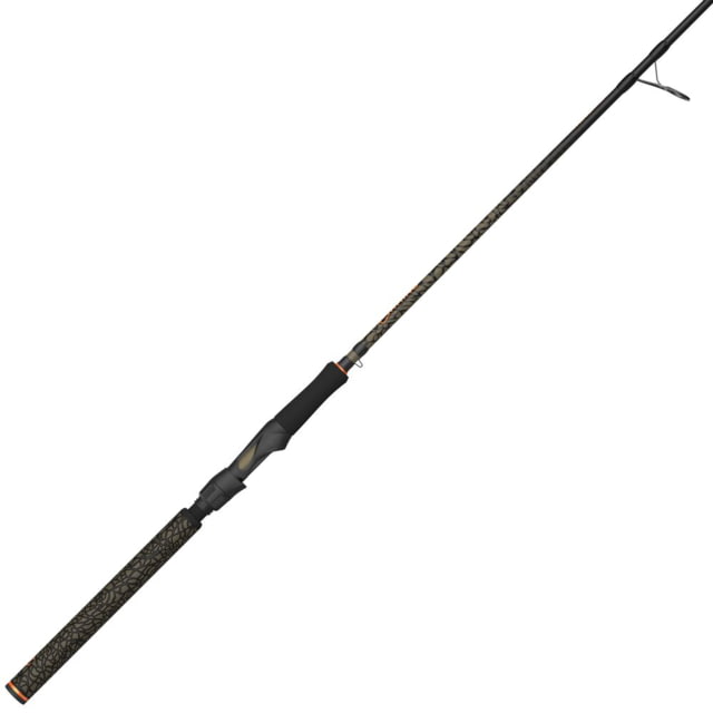 Zebco Rhino Spinning Fishing Rod 7ft Medium Heavy 1 Pieces Serengeti Tan/Orange 7ft0in
