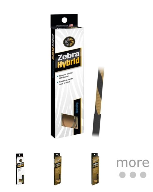 Zebra Hybrid String, Tan/Black 54 in., 720770040364