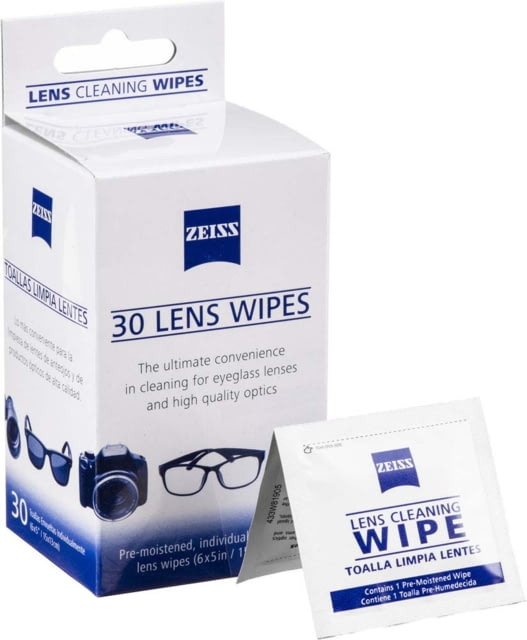 Zeiss Lens Wipes - 30 Count Microfiber