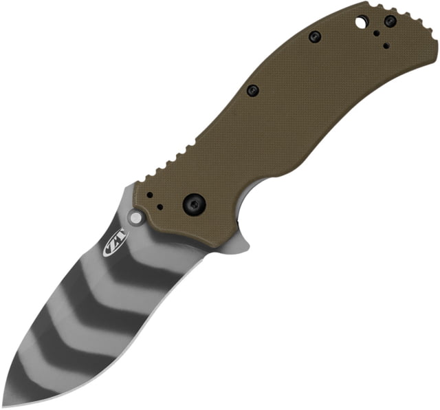 Zero Tolerance Assisted Opening Folding Knives 3.2in CPM-MagnaCut Stainless Steel G10 Handle OD Green - Zero Tolerance