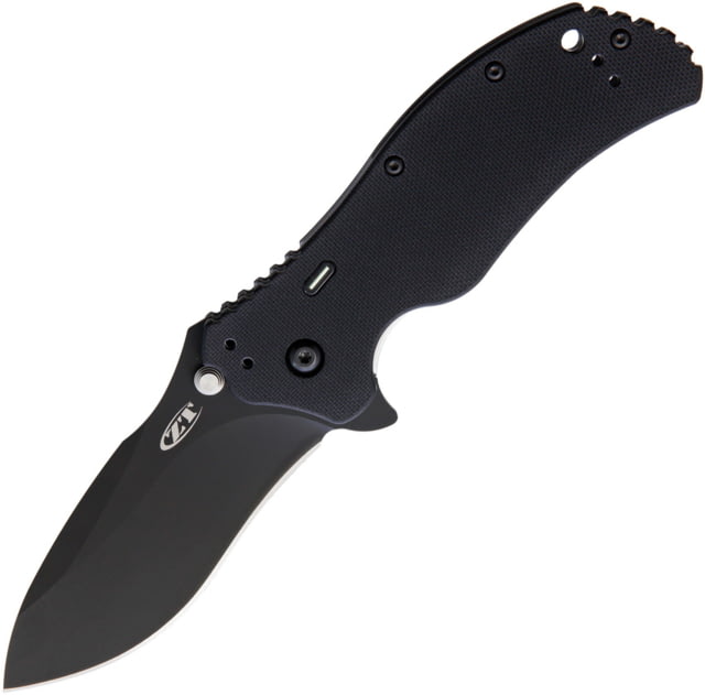 Zero Tolerance Linerlock A/O Tritium Folding Knife 3.25" black DLC coated CPM S30V stainless blade Black G10 handle with Tritium insert - Zero Tolerance