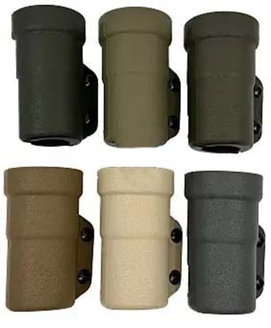 Zero9 Flashlight Case Holster Bezel Down 2 Molle Loks Plain Black - Zero9 Holsters