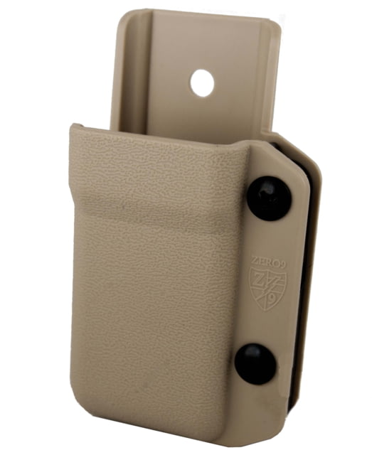 Zero9 Holsters Single Mag Case 9mm/40cal Silver Tan MOLLE Lock - Zero9 Holsters