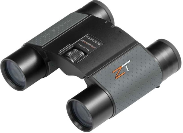 ZeroTech Optics Thrive HD 8x25mm Roof Prism Binoculars Rubber Armor Grey - Zerotech Optics
