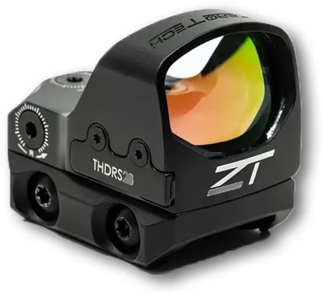 ZeroTech Optics Thrive HD RMR FootPrint Reflex Red Dot Sight w/ Low Mount 1x28mm 3 MOA Green Dot Black - Zerotech Optics