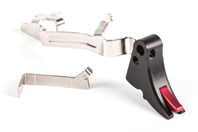 ZEV Technologies Fulcrum Adjustable Pistol Trigger Upgrade Bar Kit Glock Curved Black/Red - Zev Technologies