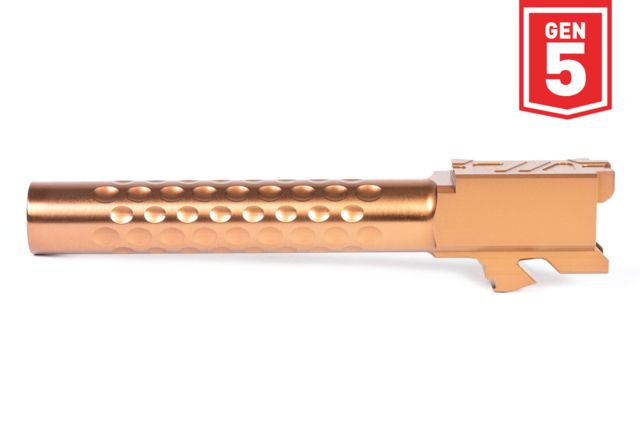 ZEV Technologies Glock 34 Gen 5 9mm Optimized Match Non-Threaded Pistol Barrel 1-14 Twist Bronze PVD - Zev Technologies