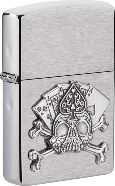 Zippo Card Skull Emblem Lighter 1.44" x 2.25"