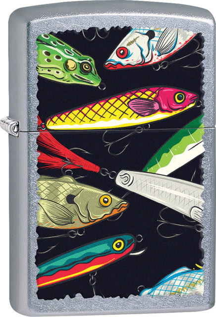 Zippo Fishing Lures Lighter 1.44" x 2.25"