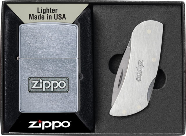 Zippo Lighter and Knife Set 1.44" x 2.25"