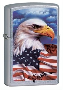 Zippo Mazzi Freedom Watch Classic Lighter Street Chrome