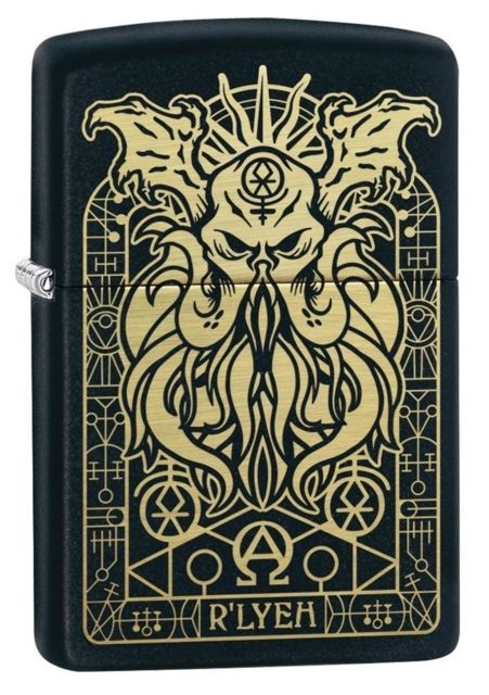 Zippo Monster Design Pocket Lighter Black