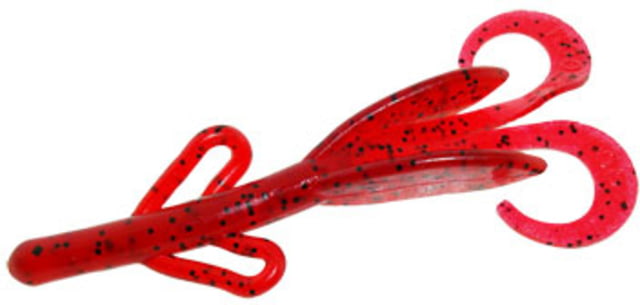 Zoom Baby Brush Hog Creature Bait 12 Pack 4in Cherry Seed