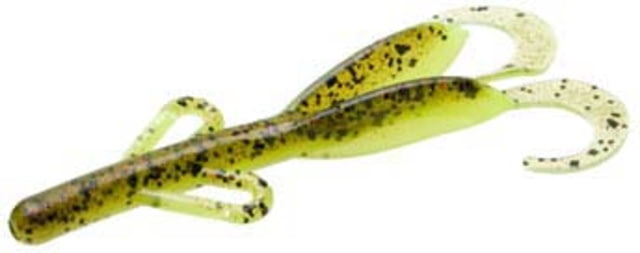 Zoom Baby Brush Hog Creature Bait 12 Pack 4in Kiwi