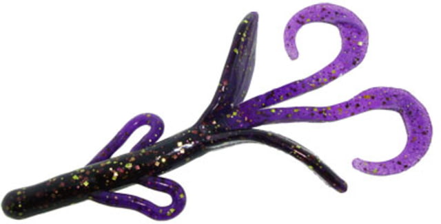 Zoom Baby Brush Hog Creature Bait 12 Pack 4in Muscadine