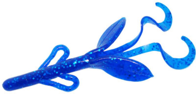 Zoom Baby Brush Hog Creature Bait 12 Pack 4in Sapphire Blue