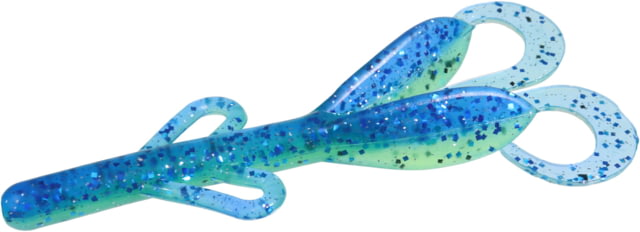 Zoom Baby Brush Hog Creature Bait 12 Pack 4in Sapphire Melon