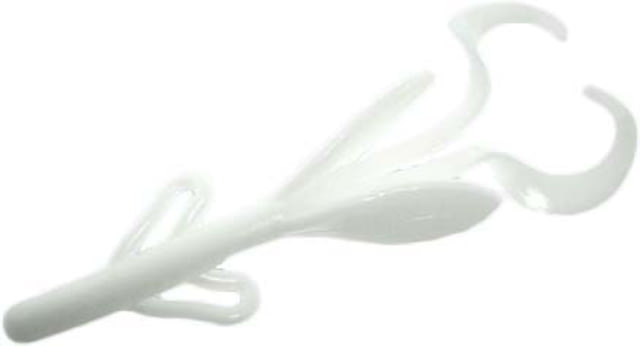 Zoom Baby Brush Hog Creature Bait 12 Pack 4in White