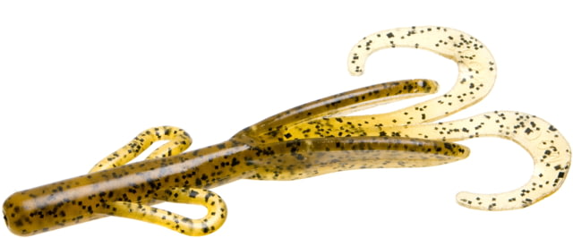 Zoom Brush Hog Creature Bait 8 Pack 6in Amber Black