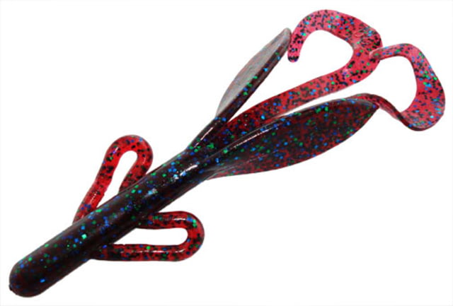 Zoom Brush Hog Creature Bait 8 Pack 6in Plum Apple