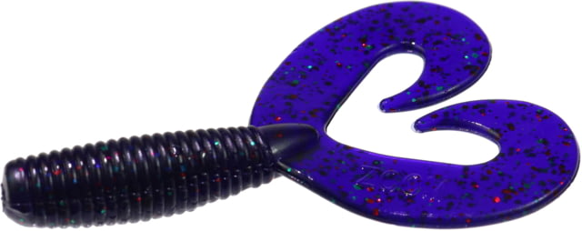 Zoom Fat Albert Twin Tail Grub 10 Pack 3 1/2in Junebug Red