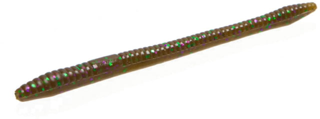 Zoom Finesse Worm 20 Pack 4.5in Green Pump Purple Green