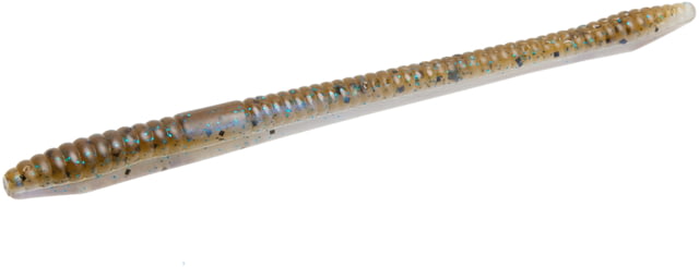 Zoom Finesse Worm 20 Pack 4.5in Green Pumpkin Blue Flash 20p