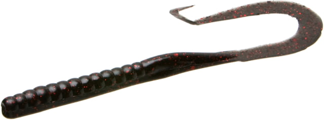 Zoom Mag II Large Worm 20 Pack 9in Black Red Glitter