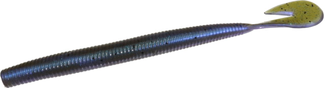 Zoom Mag U-V Speed Worm 8 Pack 7in Green Pumpkin Blue Flash