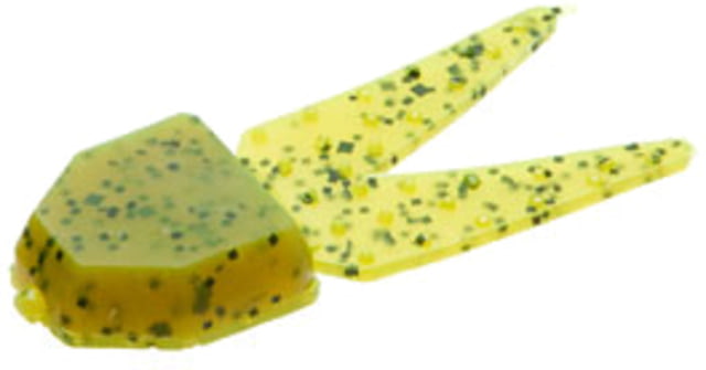 Zoom Small Chunk Jig Trailer 5 Pack 2.5in Chartreuse Pumpkin