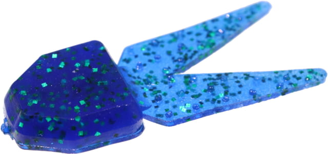 Zoom Small Chunk Jig Trailer 5 Pack 2.5in Emerald Blue