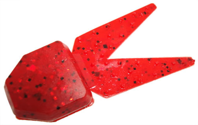 Zoom Small Chunk Jig Trailer 5 Pack 2.5in Ruby Red